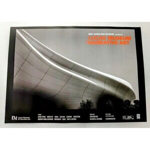 2025 SDCC HALL H Exclusive Poster LUCAS  MUSEUM of NARRATIVE ART Doublesided New